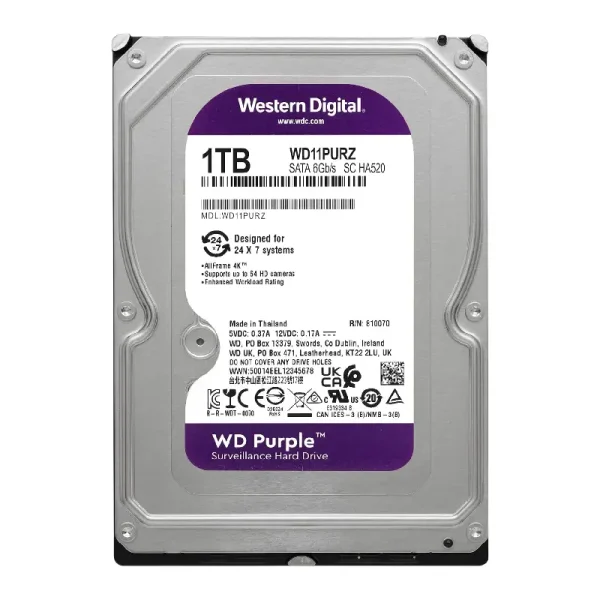 هارد 1 ترابایت وسترن بنفش (WD Purple)