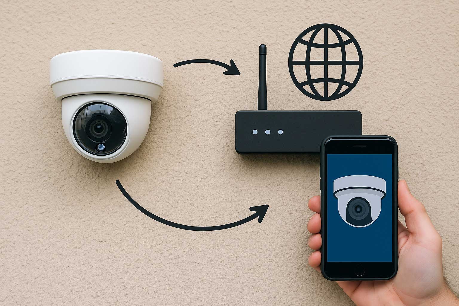 اتصال دوربین مداربسته به اینترنت