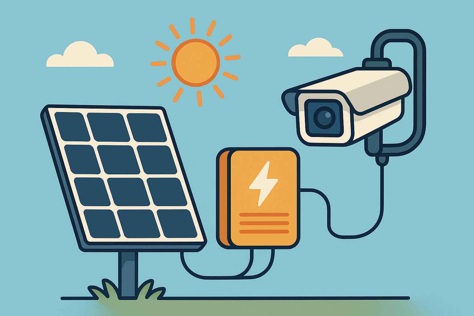 سیستم دوربین مداربسته خورشیدی