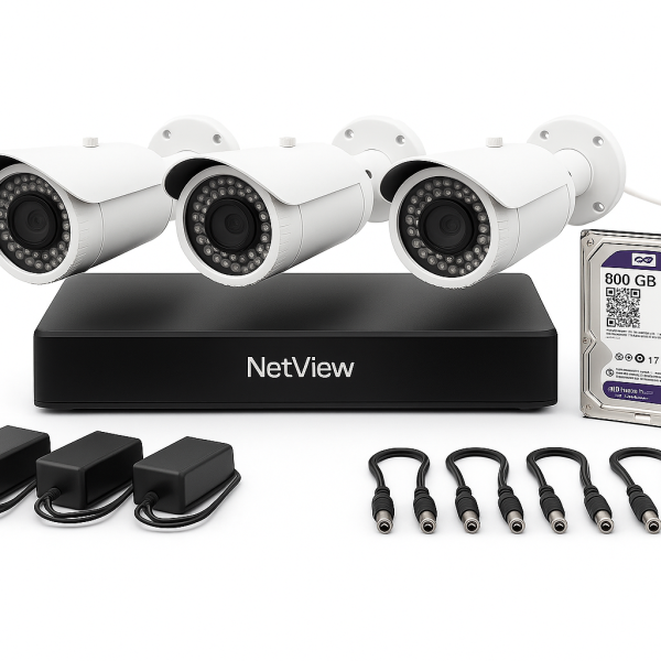 پکیج 3 عددی دوربین مداربسته5مگاپیکسل دیددرشب رنگی