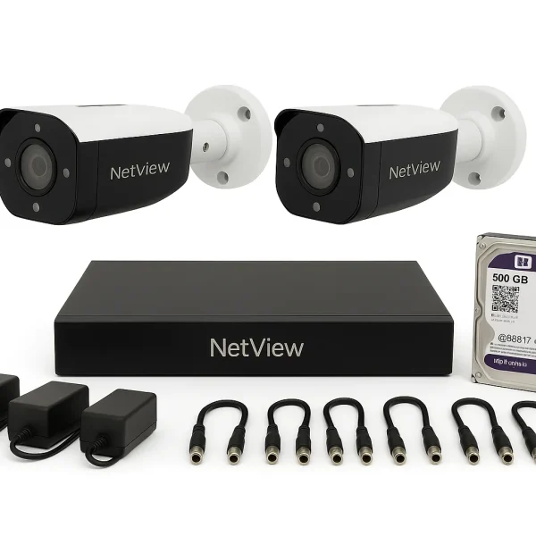 پکیج 2 عددی دوربین مداربسته3مگاپیکسل دیددرشب رنگی